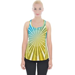 Abstract Art Art Radiation Piece Up Tank Top