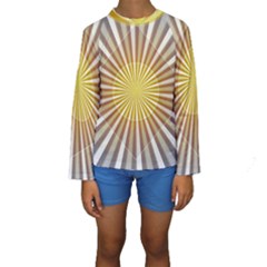 Abstract Art Art Modern Abstract Kids  Long Sleeve Swimwear by Sapixe