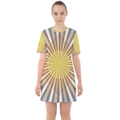 Abstract Art Art Modern Abstract Sixties Short Sleeve Mini Dress