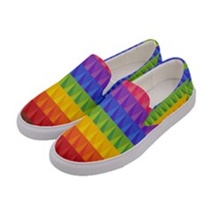 Abstract Pattern Background Women s Canvas Slip Ons