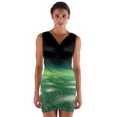 Alien Orbit Wrap Front Bodycon Dress