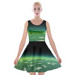 Alien Orbit Velvet Skater Dresses