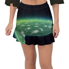 Alien Orbit Fishtail Mini Chiffon Skirt