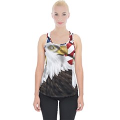 American Eagle Flag Sticker Symbol Of The Americans Piece Up Tank Top