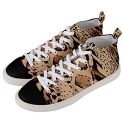 Animal Fabric Patterns Men s Mid-top Canvas Sneakers by Sapixe