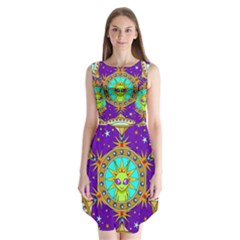 Alien Mandala Sleeveless Chiffon Dress  