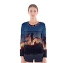 Art Sunset Anime Afternoon Women s Long Sleeve Tee View1