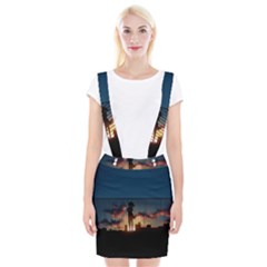 Art Sunset Anime Afternoon Braces Suspender Skirt by Sapixe
