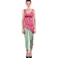 Art Abstract Pattern One Piece Catsuit by Sapixe