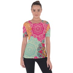 Art Abstract Pattern Short Sleeve Top by Sapixe