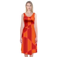 Background Texture Pattern Colorful Midi Sleeveless Dress