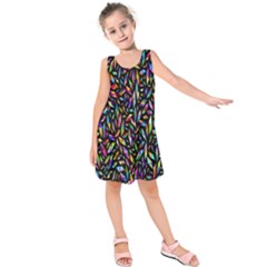 Colorful-25 Kids  Sleeveless Dress by ArtworkByPatrick