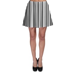 Barcode Pattern Skater Skirt by Sapixe