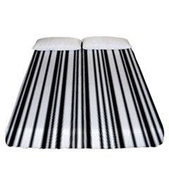 Barcode Pattern Fitted Sheet (king Size) by Sapixe