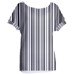 Barcode Pattern Women s Oversized Tee by Sapixe