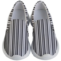 Barcode Pattern Kid s Lightweight Slip Ons by Sapixe