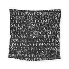 Antique Roman Typographic Pattern Square Tapestry (Small)