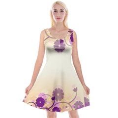 Background Floral Background Reversible Velvet Sleeveless Dress by Sapixe