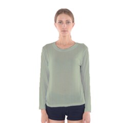 Background Pattern Green Women s Long Sleeve Tee