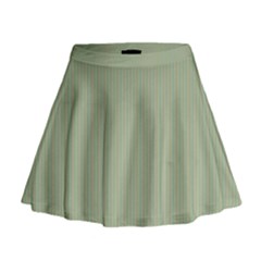 Background Pattern Green Mini Flare Skirt by Sapixe