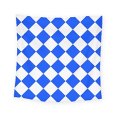 Blue White Diamonds Seamless Square Tapestry (small)