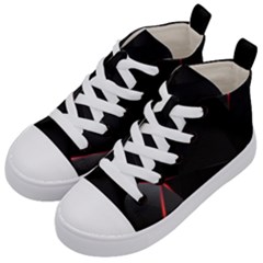 Black Light Dark Figures Kid s Mid-top Canvas Sneakers