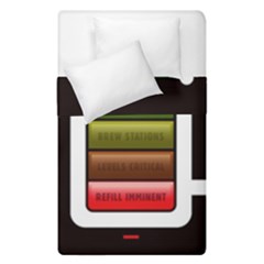 Black Energy Battery Life Duvet Cover Double Side (single Size) by Sapixe