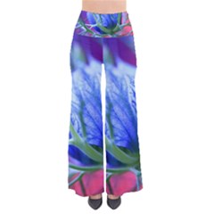 Blue Flowers With Thorns So Vintage Palazzo Pants