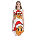 Cat Christmas Cartoon Clip Art Sleeveless Chiffon Dress   View1