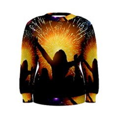 Celebration Night Sky With Fireworks In Various Colors Women s Sweatshirt