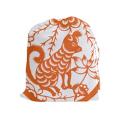 Chinese Zodiac Dog Drawstring Pouches (extra Large)