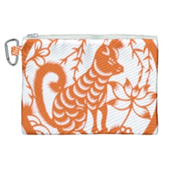 Chinese Zodiac Dog Canvas Cosmetic Bag (xl)