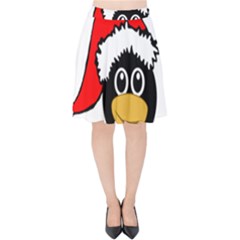 Christmas Animal Clip Art Velvet High Waist Skirt