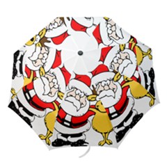 Christmas Santa Claus Folding Umbrellas by Sapixe