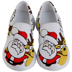 Christmas Santa Claus Kid s Lightweight Slip Ons by Sapixe