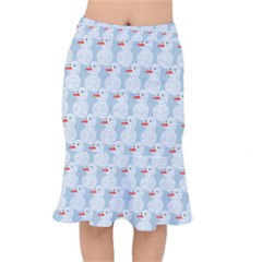 Christmas Wrapping Papers Mermaid Skirt