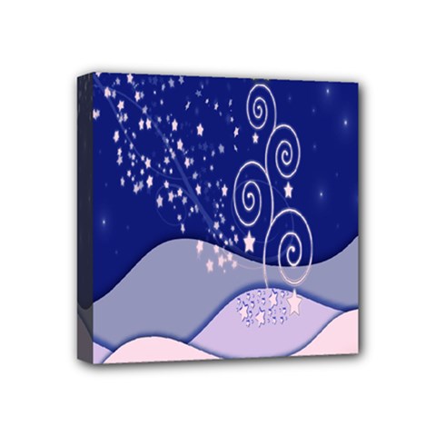 Christmas Tree Mini Canvas 4  X 4 