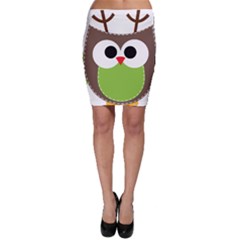 Clip Art Animals Owl Bodycon Skirt