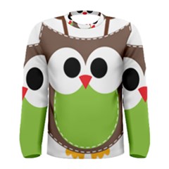 Clip Art Animals Owl Men s Long Sleeve Tee by Sapixe