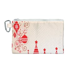 Christmas Clipart Wallpaper Canvas Cosmetic Bag (medium)