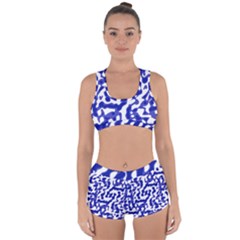 Bright Abstract Camo Pattern Racerback Boyleg Bikini Set by dflcprints