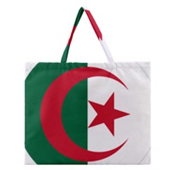 Roundel Of Algeria Air Force Zipper Large Tote Bag by abbeyz71