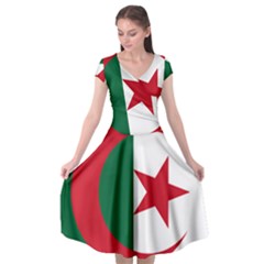 Roundel Of Algeria Air Force Cap Sleeve Wrap Front Dress by abbeyz71