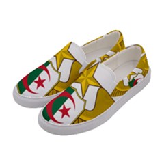Badge Of The Algerian Air Force  Women s Canvas Slip Ons by abbeyz71