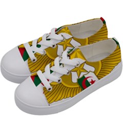 Badge Of The Algerian Air Force  Kids  Low Top Canvas Sneakers by abbeyz71