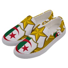 Badge Of The Algerian Air Force  Men s Canvas Slip Ons by abbeyz71