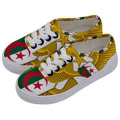 Badge Of The Algerian Air Force  Kids  Classic Low Top Sneakers by abbeyz71