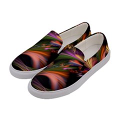 Color Burst Abstract Women s Canvas Slip Ons