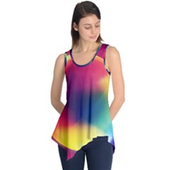 Colorful Glowing Sleeveless Tunic by Sapixe