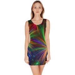 Colorful Firework Celebration Graphics Bodycon Dress by Sapixe